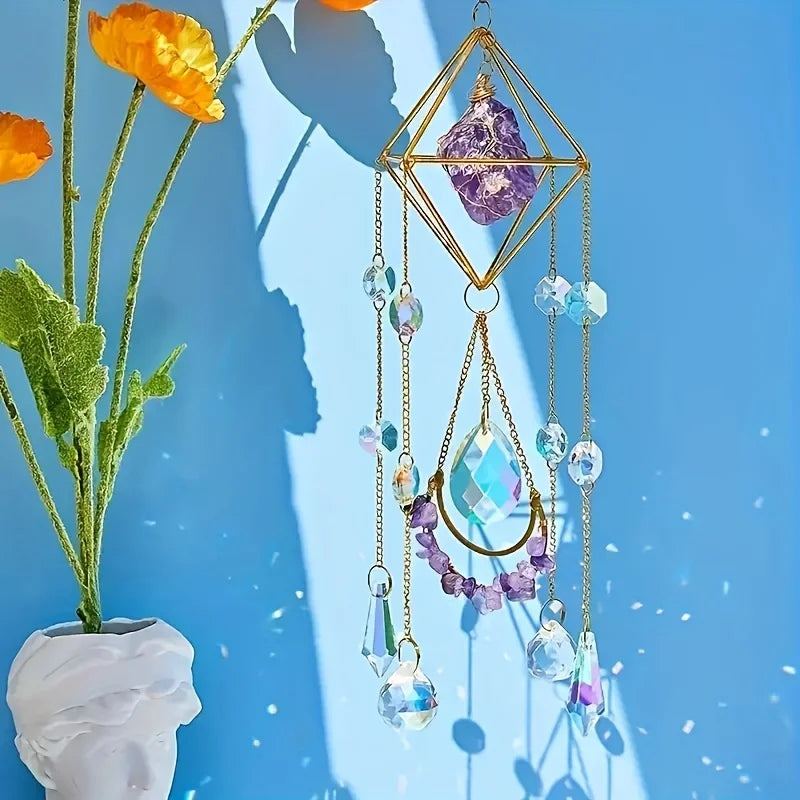Amethyst Crystal Suncatcher