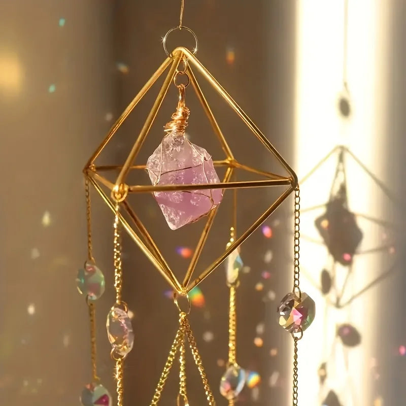 Amethyst Crystal Suncatcher