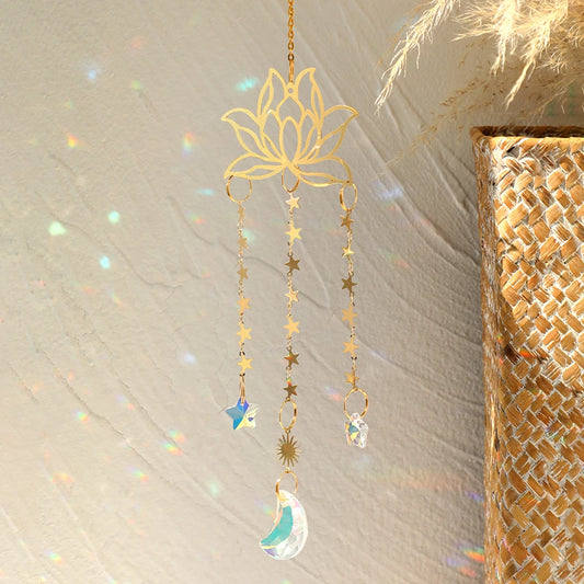 Prism Lotus Lunar Suncatcher